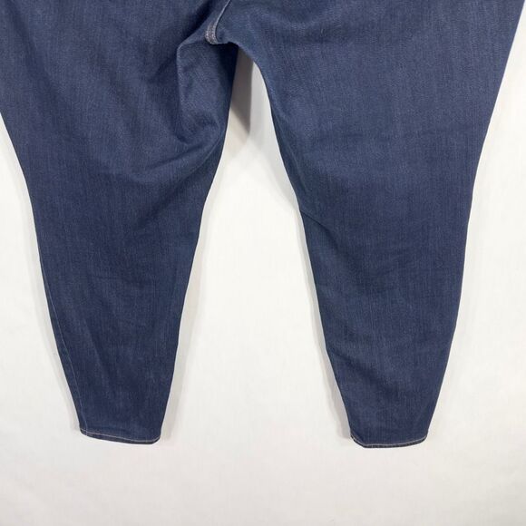 Old Navy Plus Size 24 Jeans High Rise Super Skinny Dark Blue Stretch Denim 1271 - Picture 6 of 8